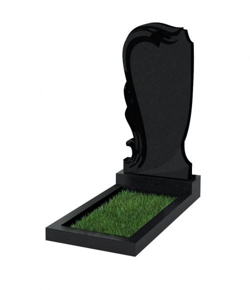 Памятник №38 резной вертикальный 1100*500*70 (Китай, черный К06)