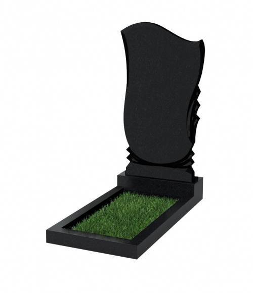Памятник №56 экономный вертикальный 800*450*50 (Китай, черный К06)